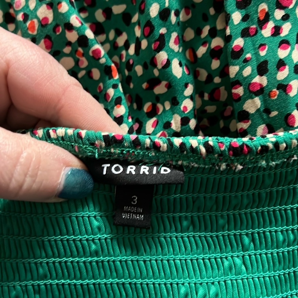 Plus size Green Sundress Torrid size 3